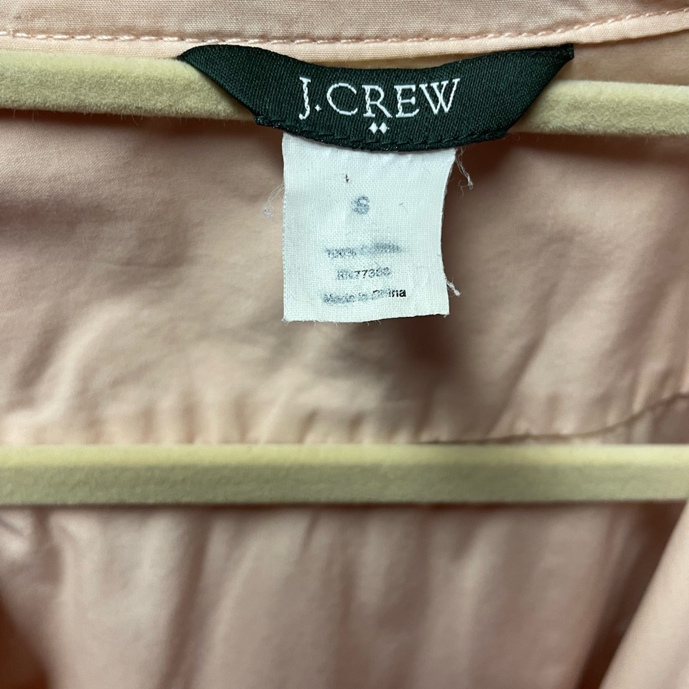 Women’s J.Crew Lightweight Hooded Utility Jacket - Blush Pink - Size S - Picture 7 of 8